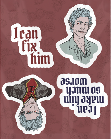 BG3 "I CAN FIX HIM" Sticker Sheet
