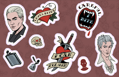 VAMPIRE BOYFRIEND STARTER PACK - Sticker Sheet